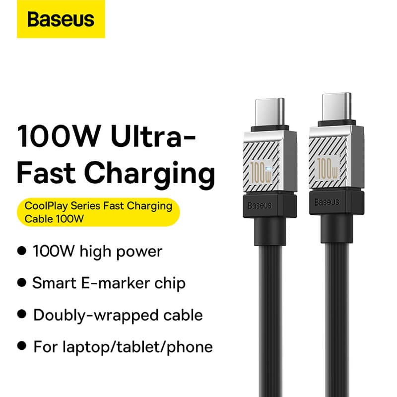 Baseus CoolPlay Series Fast Charging Cable Type-C to Type-C 100W - Image 3