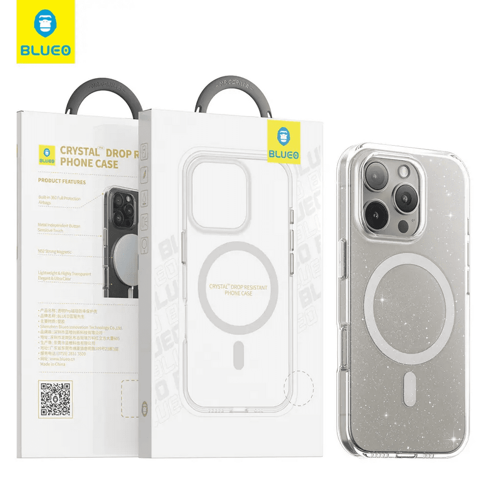 Blueo Crystal Drop Resistant Magnetic (Glitter) | Apple iPhone 16 Pro Max Case - Image 2