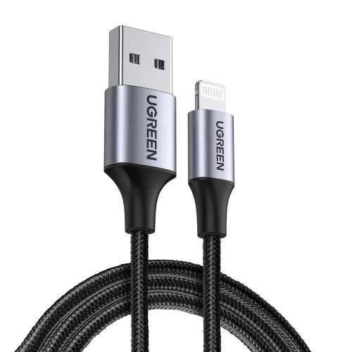 UGREEN USB to Lightning (Braided 5V/2.4A MFI) | Apple Certified Charge & Sync Cable
