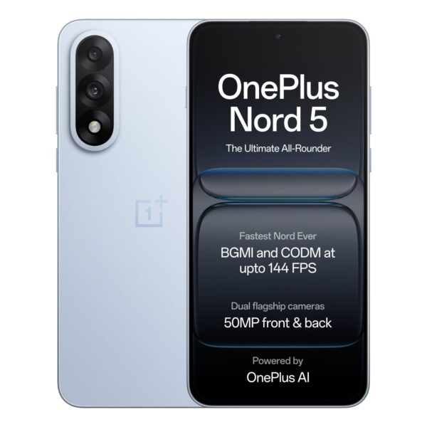 OnePlus Nord 5 12GB/512GB (Snapdragon 8s Gen3, 50MP Front and Back, Dual AI, 6.83-inch 144Hz AMOLED, 6800mAh)