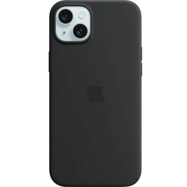 Apple - iPhone 15 Plus Silicone Case with MagSafe - Black
