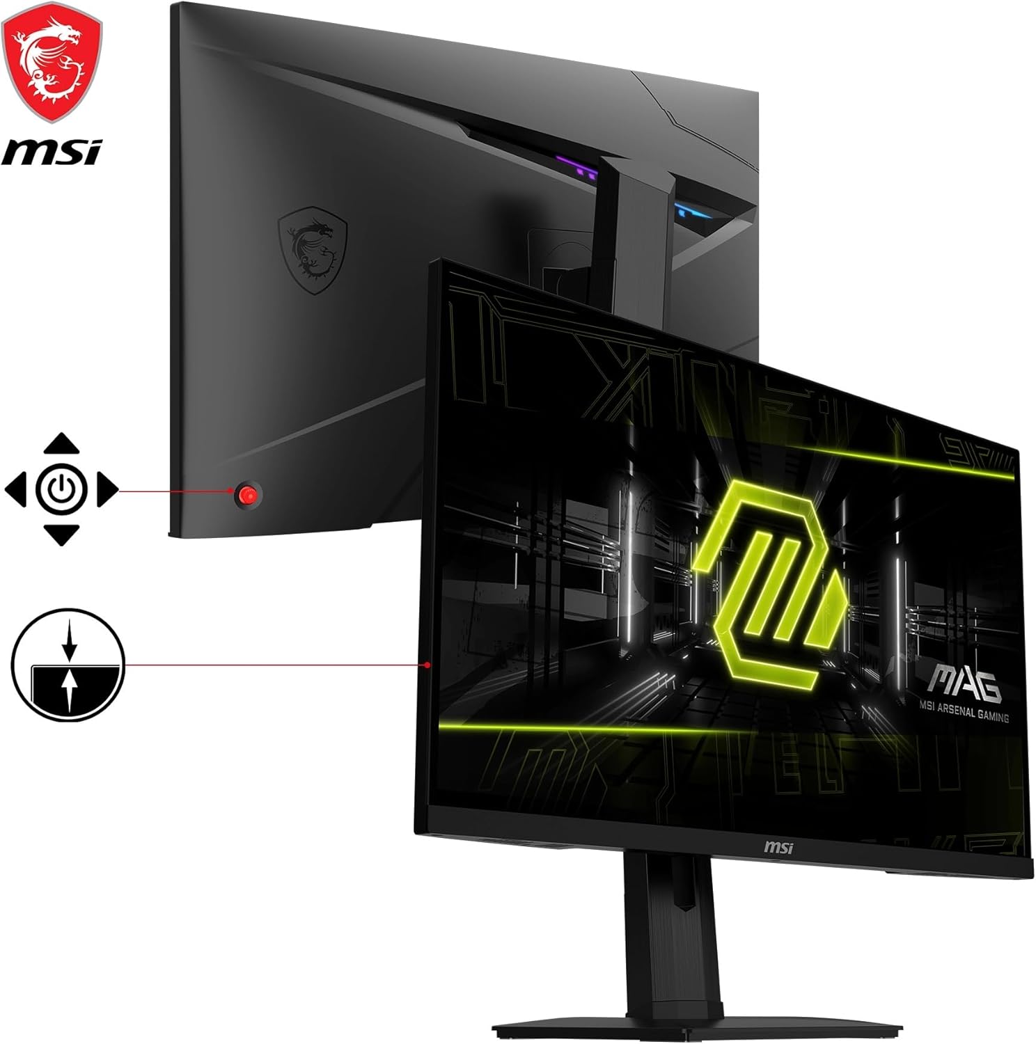 MSI MAG 274QRF QD E2 (27-inch WQHD Gaming Monitor, 180Hz, 1ms, VESA DisplayHDR 400) - Image 3