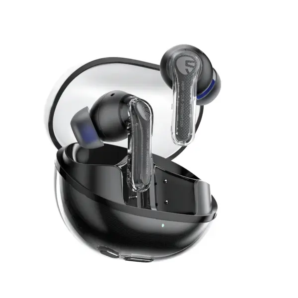 SoundPeats Clear (See-through Earbuds, Dual Mic, 12mm Sound Driver)