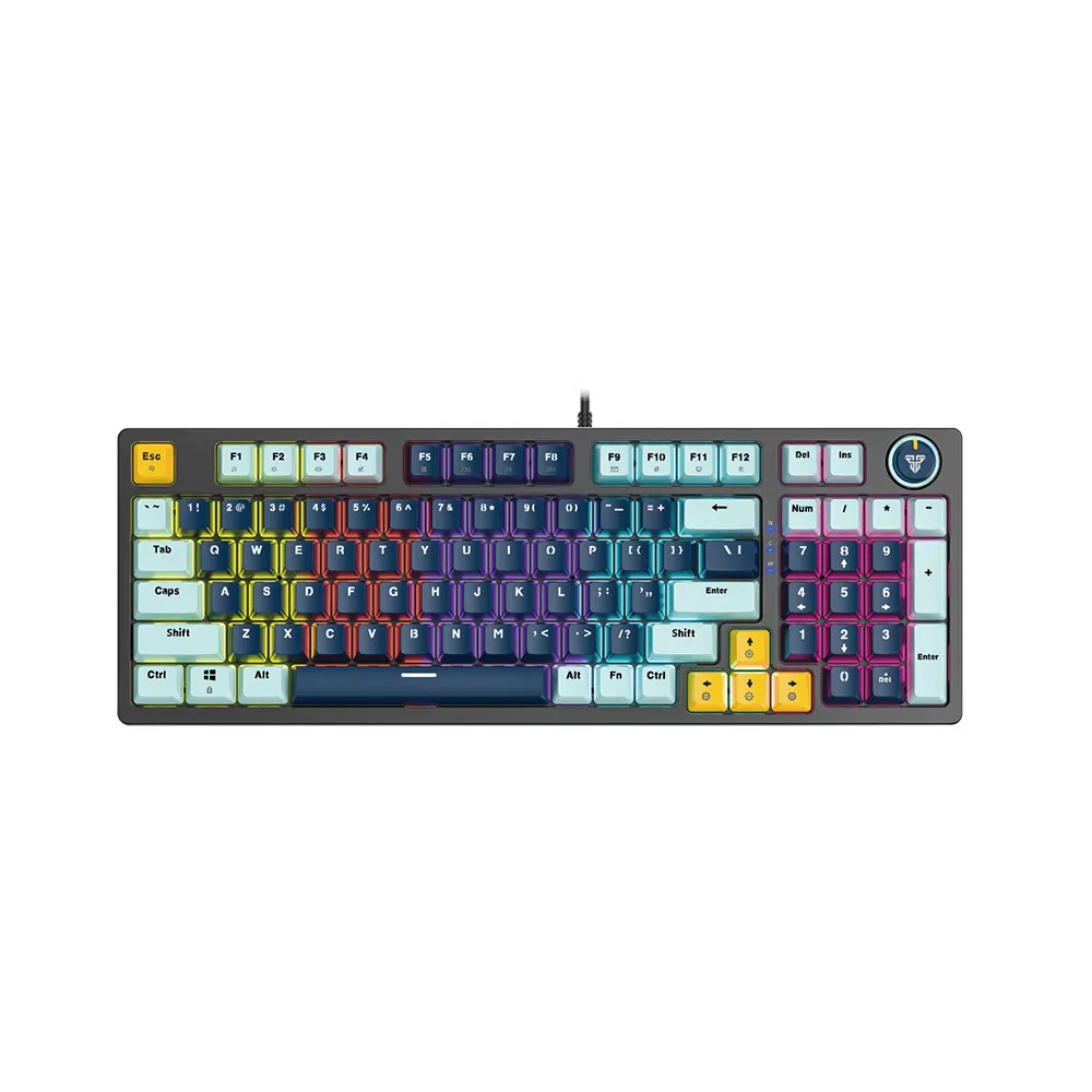 Fantech MK890V2 ATOM 96 RGB (MIZU EDITION) | Wired Mechanical Gaming Keyboard - Image 2