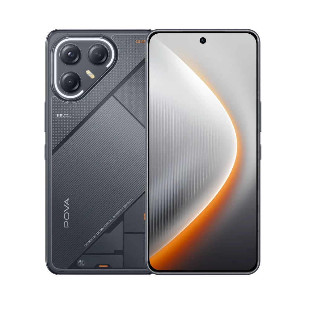 Tecno Pova 7 8GB/256GB (Mediatek Helio G100, 45W Flash Charge, 120Hz Refresh Rate, 7000mAh Battery)