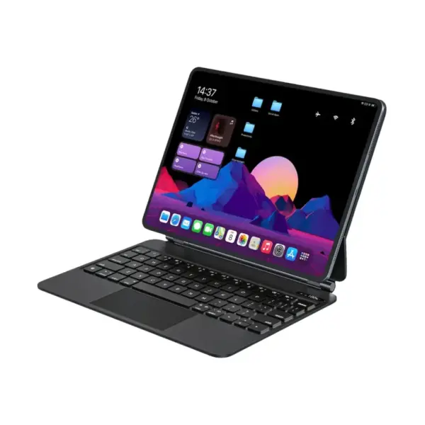 Powerology Smartcase Pro+ Wireless Keyboard Case for iPad Pro 13” M4 (Built-in 500mAh Battery, Type-C Fast Charging, Backlit Keyboard)