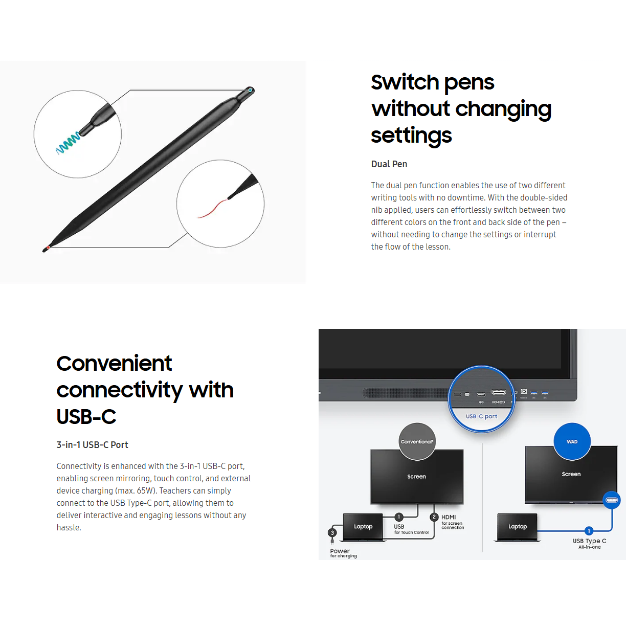 Samsung WAD Interactive Display (86-inch Interactive eBoard, 60Hz, Google Services) - Image 2