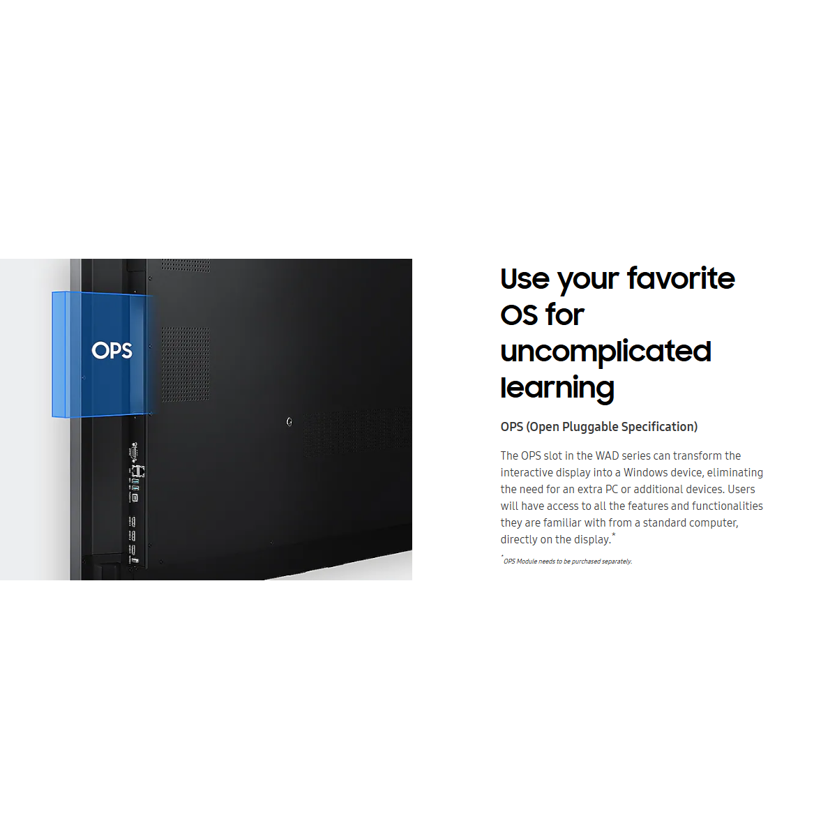 Samsung WAD Interactive Display (86-inch Interactive eBoard, 60Hz, Google Services) - Image 3