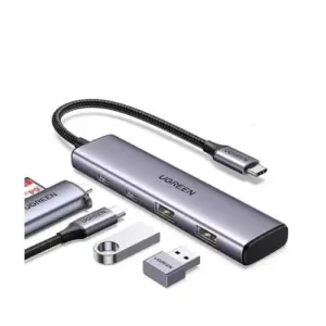 UGREEN 4-in-1 USB-C To 2xUSB-C + 2xUSB 3.0 (15395) | USB-C Hub