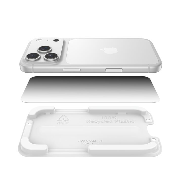 Belkin InvisiGlass Privacy Filter Screen Protector for iPhone 17 Pro (With Easy Align Tray) - Image 3