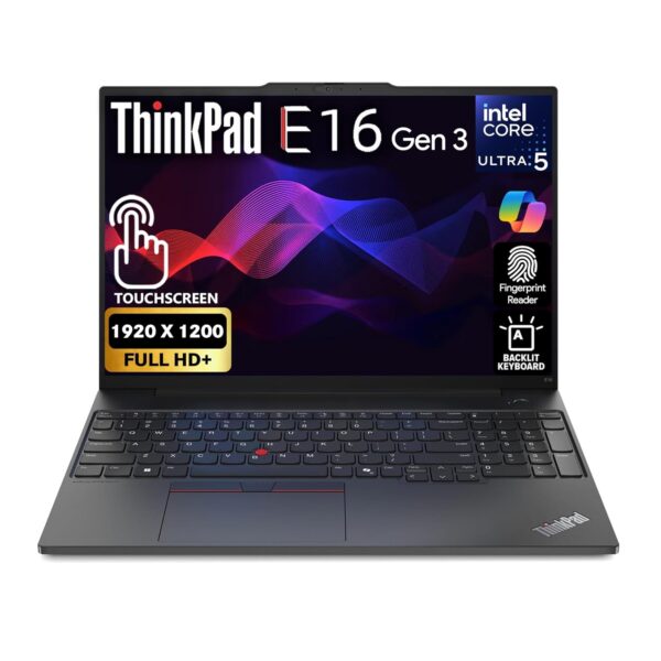 LENOVO THINKPAD E16 GEN 3 (CORE ULTRA 5 225H, 512GB NVME/8GB DDR5, 16" WUXGA (1920 x 1200), INTEL, DOS/LENOVO CASE)