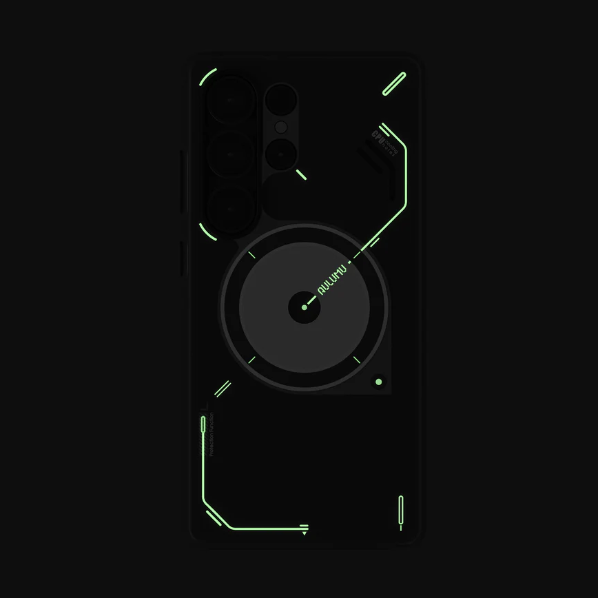 AULUMU Frosted Case for Samsung Galaxy S25 Ultra (Cooling Tech, Color Changing Sensor, Glow in The Dark) - Image 2