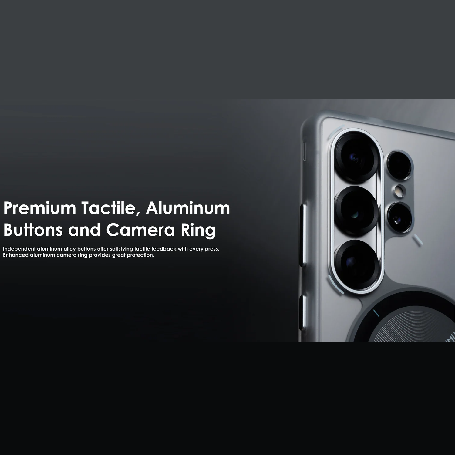 AULUMU Frosted Case for Samsung Galaxy S25 Ultra (Cooling Tech, Color Changing Sensor, Glow in The Dark) - Image 3